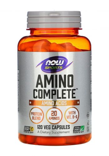 مكمل الأحماض الأمينية 120 كبسولة من ناو Now Sports Amino Complete Dietary Supplement