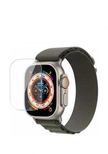 واقي شاشة لساعة ابل بحجم 49 ملم Transparent Tempered Glass Screen Protector For Apple Watch