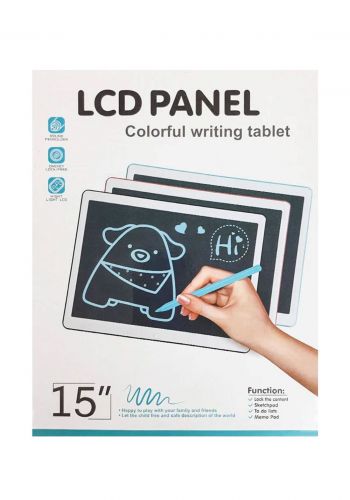 جهاز لوحي للرسم بشاشة ال سي دي 15 بوصة Lcd Panel Colorful Writing Tablet
