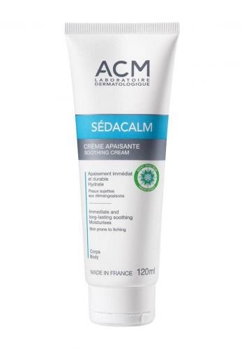 كريم مرطب للبشرة الجافة والمعرضة للحكة 120 مل من اي سي ام Acm Sedacalm Soothing Cream 