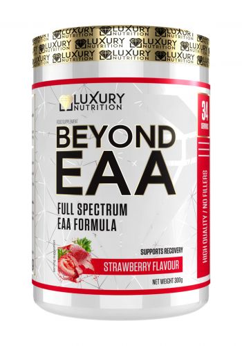 مكمل غذائي بنكهة الفروالة من لاكجري نيوتريشن Luxury Nutrition Beyond EAA