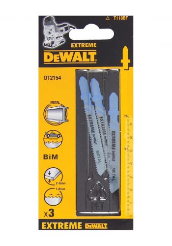 سيت شفرات منشار عدد 3 76 ملم من ديوالت Dewalt DT2154-QZ Jigsaw JBX blade 