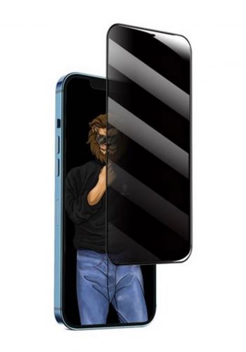 واقي شاشة الموبايل من غرين ليون Green Lion GNSGPY13PROMAX  9H Steve Privacy Full Glass Screen Protector for iPhone 13 Pro Max - Black