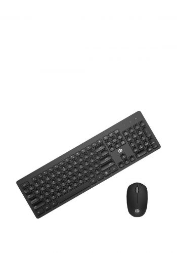 Fude EK785 wireless keyboard and mouse set-Black لوحة مفاتيح وماوس لاسلكي