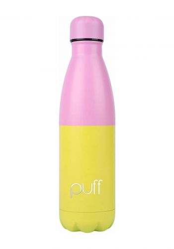 قنينة معدنية بسعة 500 مل من باف Puff Baby Pink & Yellow Bottle