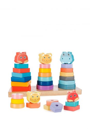 لعبة مكعبات خشبية من مونتيسوري Montessori Stacking Toys  