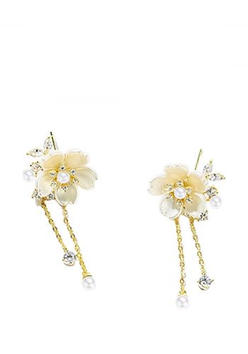 اقراط نسائية من الفضة بشكل وردة من ايلاهوي Ilahui Earrings 