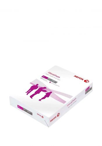 سيت بند ورق طباعة  5 قطع * 500 ورقة   Xerox A4 80gsm Marathon Paper Ream - White