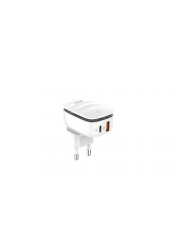 شاحنة جدارية بمنفذين 20 واط Ldnio A2425C 20W Fast Charger 
