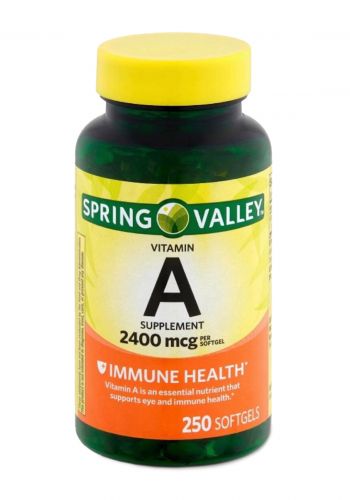 مكمل غذائي فيتامين أ 250 حبة من سبرنك فالي Spring Valley Vitamin A Supplement