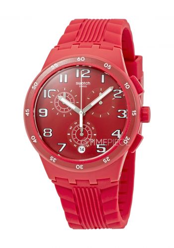 Swatch SUSR404  Men watch ساعة رجالية احمر اللون من سواتش