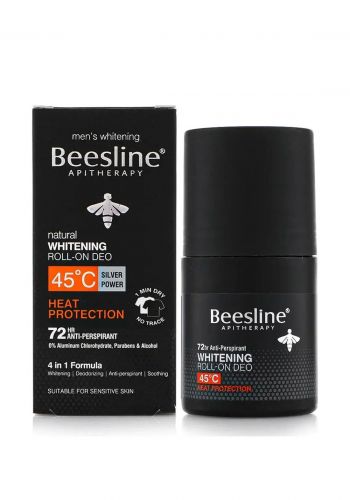 رول مزيل رائحة العرق و مبيض للبشرة  50 مل من بيزلين Beesline Roll On Deo Whitening Heat Protection 72hr Antiperspirant   