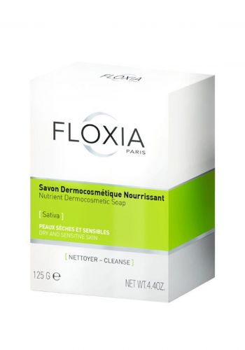 صابون مغذي للبشرة 125غم من فلوكسيا Floxia Sativa Nutrient Dermocosmetic Soap
