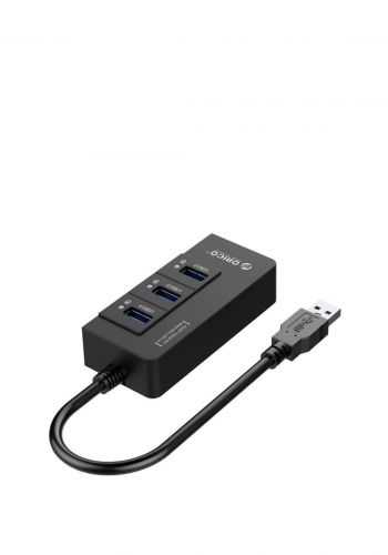 Orico Input HR01-U3 USB3.0-A to USB3.0-Ax3, RJ45x1-Black موزع يو اس بي من اوريكو