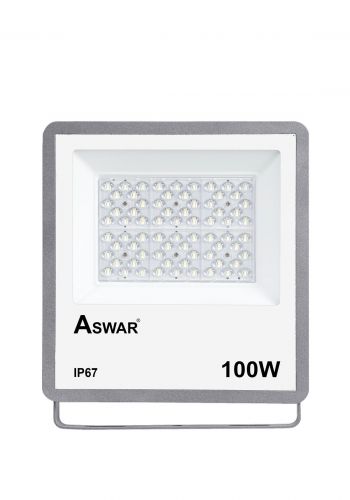 بروجكتر لد حساس فوتوسيل 100 واط شمسي اللون من اسوار Aswar AS-LED-FP100-WW Photocell sensor LED projector