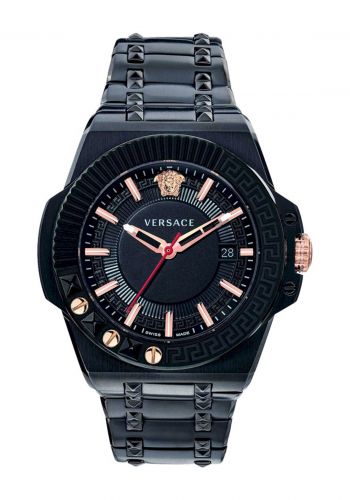 Versus Versace VEDY00719 Men Watch ساعة رجالية سوداء اللون من فيرساتشي