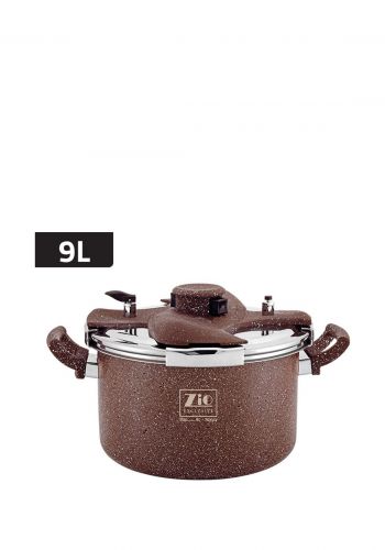 قدر ضغط سعة 9 لتر مصنوع من الالمنيوم المطلي بالغرانيت من زيو Zio Pressure Cooker