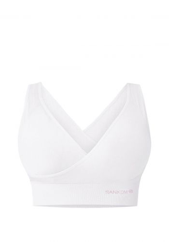 حمالة نسائية  كلاسيكية بيضاء اللون من سانكوم Sankom SAN-071CWH Bra