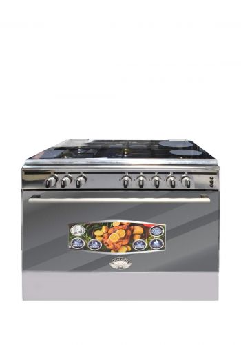طباخ ستيل خمس عيون 60*90سم من اوسكار Oscar gas cooker ssp