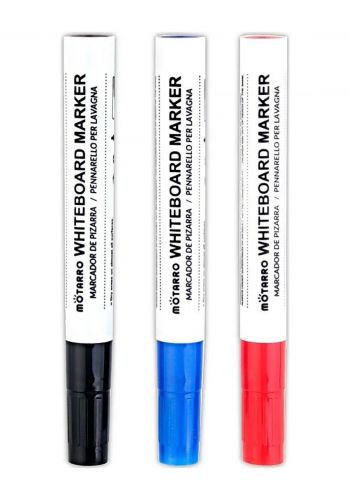 قلم ماركر للسبورة البيضاء 3 قطع من موتارو Motarro mc036-9  Whiteboard Marker