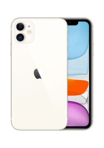 موبايل ايفون من ابل  Apple MHDJ3AA-A iPhone 11 4GB RAM 128GB Single Nano SIM - White