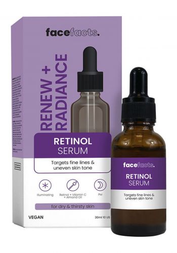 سيروم الريتينول لتجديد البشرة  30 مل من فيس فاكتس Face Facts Facial Serum  Renewing Retinol 