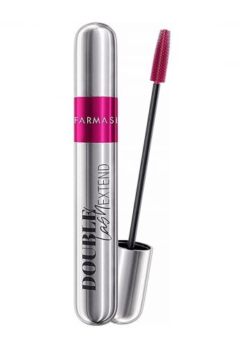 ماسكارا فرشتان باللون الاسود 12 مل من فارمسي Farmasi Double Lash Extend Mascara