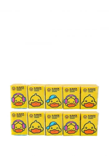 سيت مناديل ورقية 10 قطع من ميني كود  Minigood Little  Yellow Duck Mini Handkerchief Paper