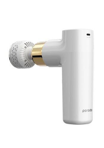 جهاز تدليك Porodo PD-HCGM-WH Hot & Cold Portable Massager With 4 Types Of Professional Massage Heads-WH