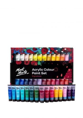 سيت الوان أكريليك 48 قطعة × 36 مل من مونت مارت Mont Marte MSCH4836 Acrylic Colour Paint Set Signature 