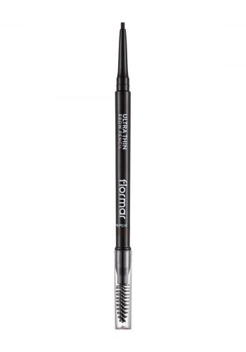 لم تحديد الحواجب بني داكن اللون درجة 04 من فلورمار Flormar Ultra Thin Brow  Pencil