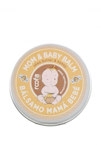 كريم مرطب للأم والطفل بخلاصة العسل وزبدة الشيا للبشرة الجافة 50 مل من روفا Roofa Shea Butter & Honey Mom & Baby Balm