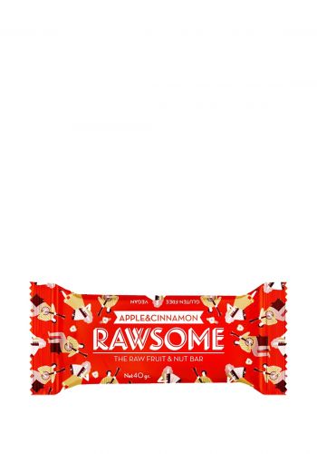 لوح بروتين  نكهة تفاح وقرفة 40 غم من راوسوم  Rawsome Apple Cinnamon Bar
