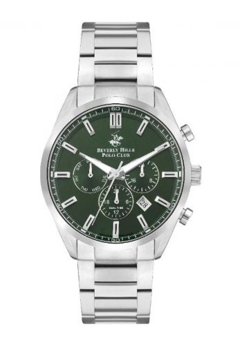 ساعة يد رجالية باللون الفضي من بيفرلي هيلز بولو كلوب Beverly Hills Polo Club BP3502X.370 Men's Wrist Watch
