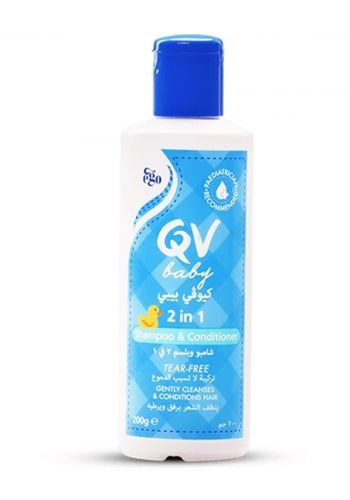 شامبو وبلسم للاطفال 2 في 1 من كيو في بيبي – 200 جم من كيوفي QV Baby Shampoo & Conditioner 
