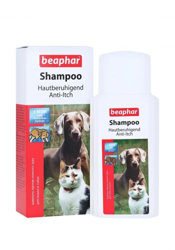 شامبو للقطط و الكلاب مضاد للحكة 200 مل من بيفار Beaphar Anti Itch Shampoo 