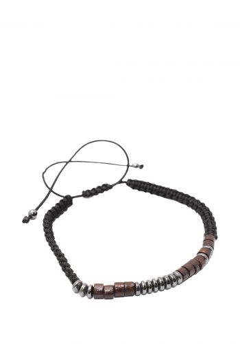 سوار خرز عبارة (  I am the Storm ) بتصميم شفرة موريس من زك زاك Zigzag Morse    Code Beads Bracelet