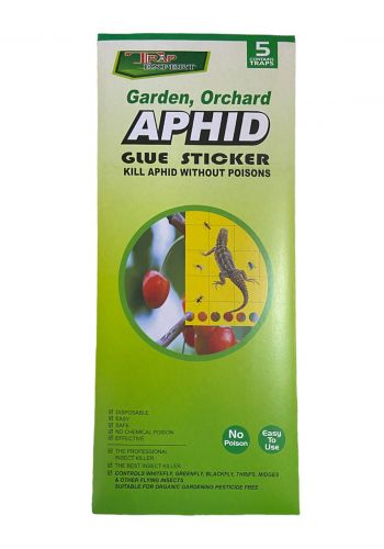 صائد لاصق للحشرات 5 قطع من تراب Trap Garden Orchard Glue Sticker