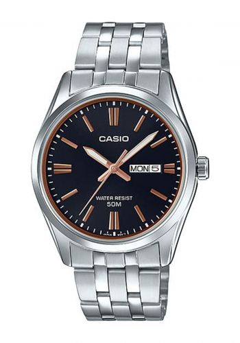 ساعة يد رجالية باللون الفضي من كاسيو Casio MTP-1335D-1A2 Men's Wrist Watch