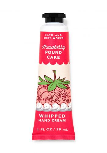 كريم مرطب لليدين 29غم من باث اند بدي وركس Bath and Body Works Strawberry Pound Cake Hand Cream