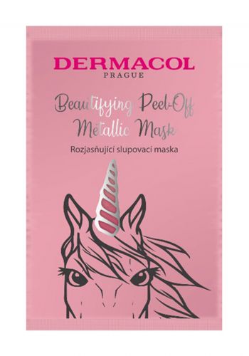 قناع لاظاءة البشرة بزيت المشمش 15 مل من ديرماكولDermacol Cleansing Peel-Off Metallic Mask