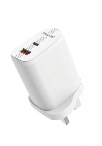 شاحنة جدارية بمنفذين 20 واط Kingleen E201 20W Fast Charger 