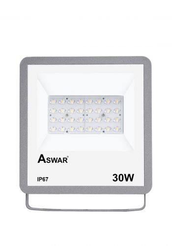 بروجكتر لد 30 واط ابيض اللون من اسوار Aswar AS-LED-F30-CW LED Projector