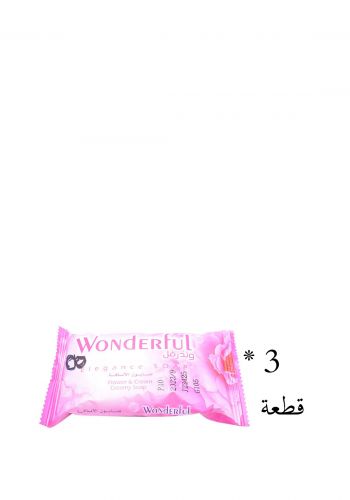 صابون برائحة الورد 105 غرام من وندرفل Wonderful Flower & Cream Creamy Soap
