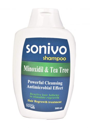 Sonivo Hair Shampoo Minoxidil and Tea Tree -300 ml شامبو لتساقط الشعر