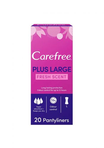 فوط يومية 20 قطعة من كيرفري Carefree Plus