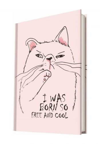 دفتر ملاحظات 96 ورقة  برسمة قط    Free and Cool  Notebook