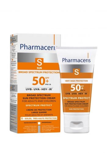 كريم واقي من الشمس 50 مل من فارماسيريس Pharmaceris SPF 50 Broad Spectrum Sun Protection Cream