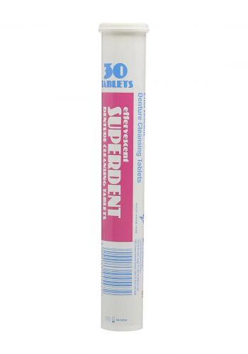 اقراص تنظيف طقم الاسنان 30 قرص من من سوبردينت  Superdent Denture Cleansing Tablets