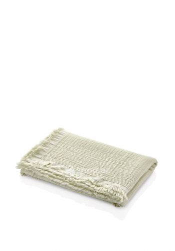 بطانية اطفال من بيبي جيم Babyjem Muslin Fringed Coverlet Mint